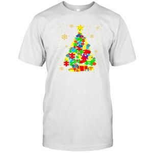 Autism Christmas Trees Teacher T-Shirt